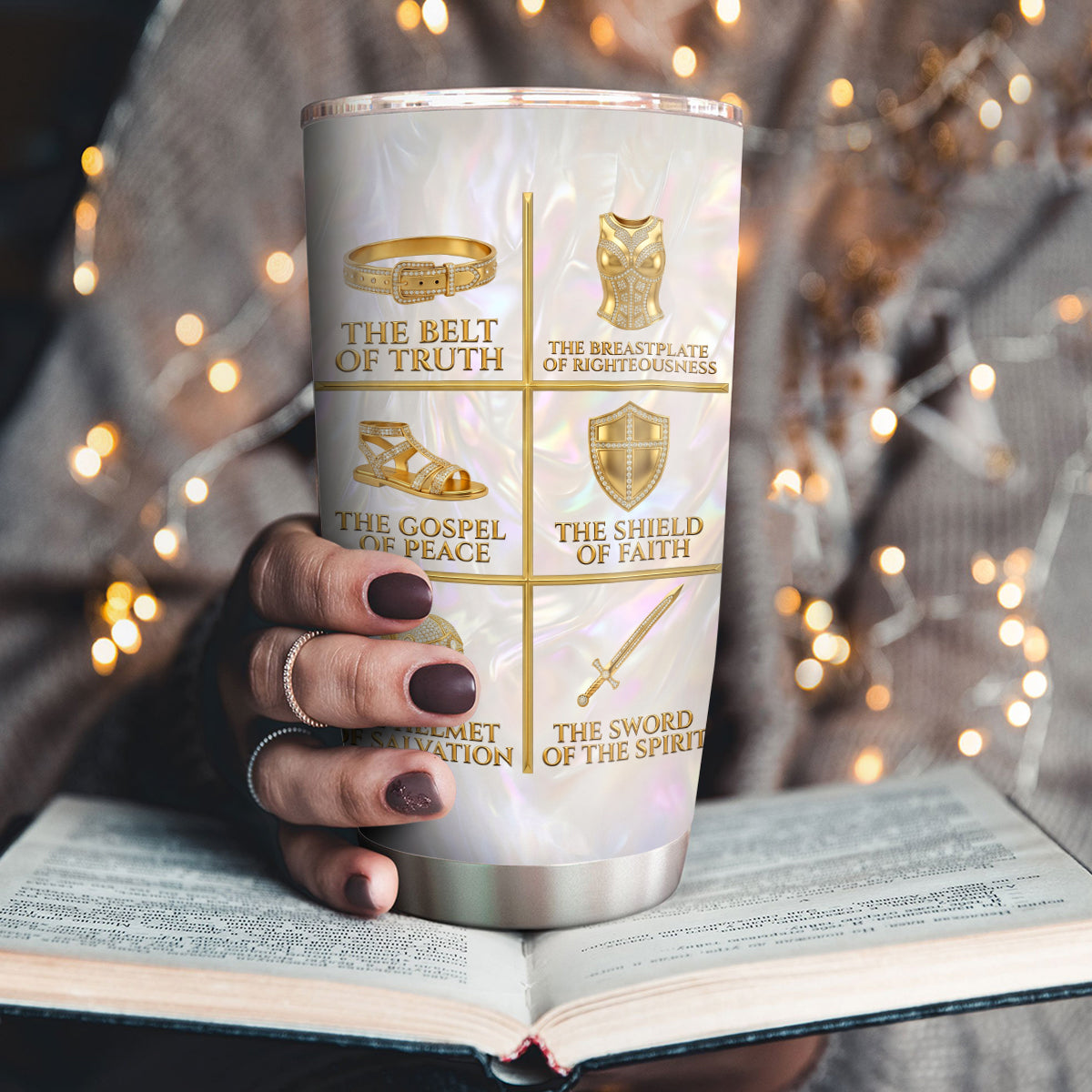 Put On The Full Armor Of God | Personalized Stainless Steel Tumbler