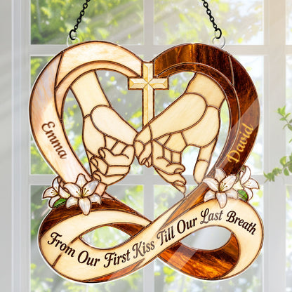 God Knew My Heart Needed You, Gift of Connection | Personalized Acrylic Suncatcher