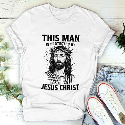 This Man Is Protected By Jesus | 2D Unisex T-shirt