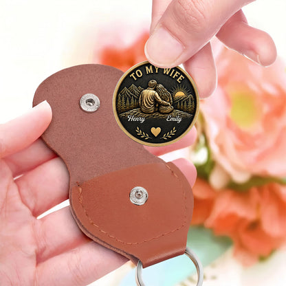 Love Token Lasts Forever, Gift For Wife From Husband - Personalized Pocket Hug
