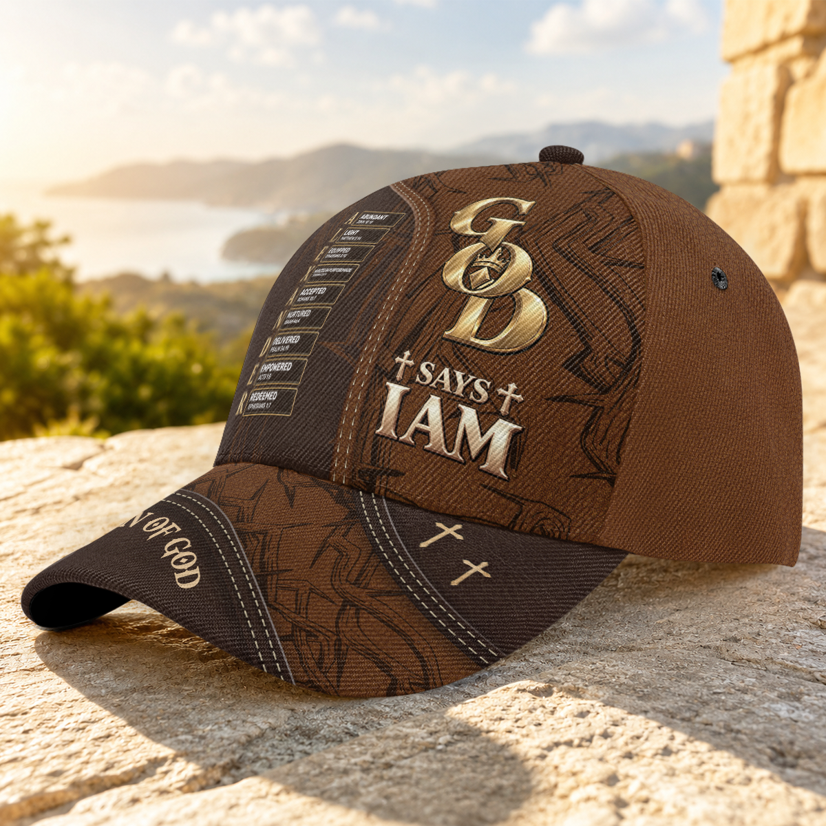 Man Of God, Gift For Dad | Personalized Classic Cap