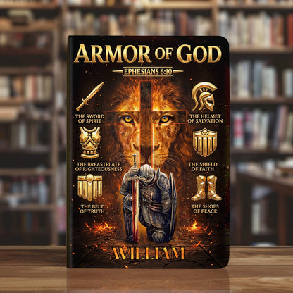 Armor Of God | Personalized Leather Cover Notebook