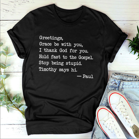 Grace Be With You | 2D Unisex T-shirt
