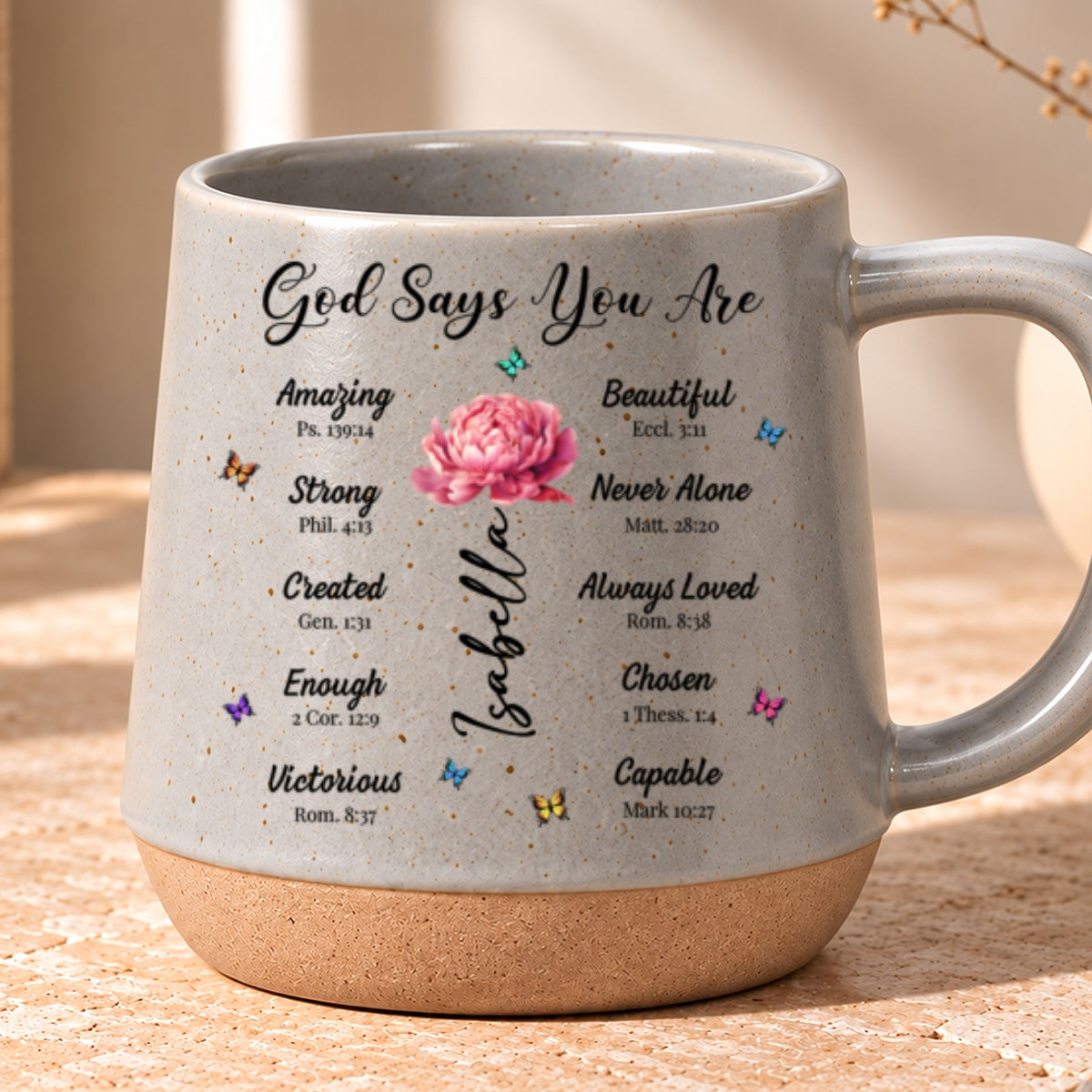 God Says You Are, Gift For Loved One | Personaliezd 12OZ Conical Coffee Mug