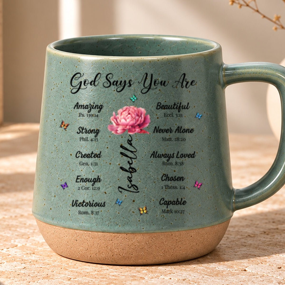God Says You Are, Gift For Loved One | Personaliezd 12OZ Conical Coffee Mug