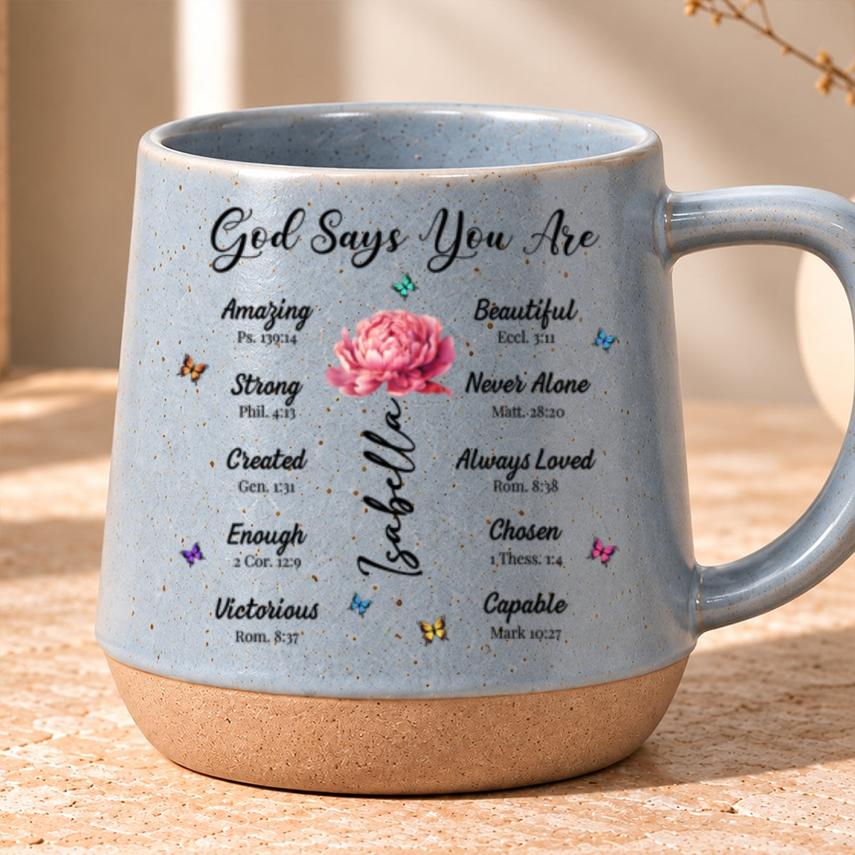 God Says You Are, Gift For Loved One | Personaliezd 12OZ Conical Coffee Mug