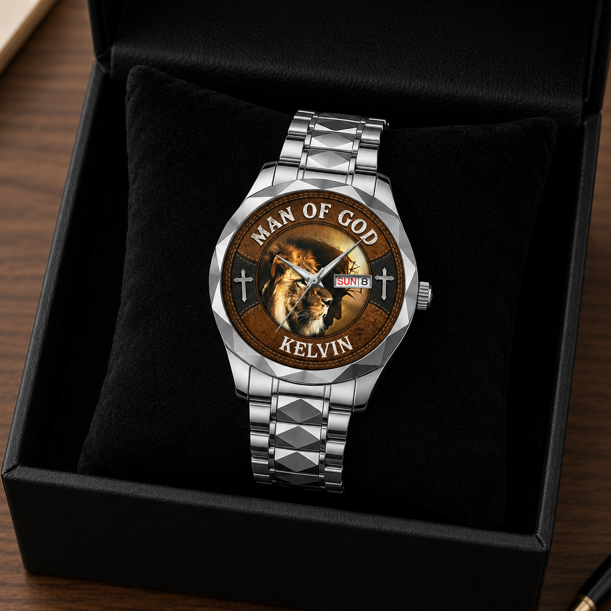 Man Of God, Gift of Honor | Personalized Men's Wrist Watch