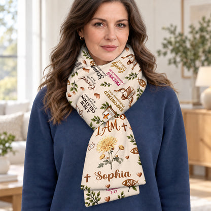 God Says I Am, Gift For Women | Personalized Scarf