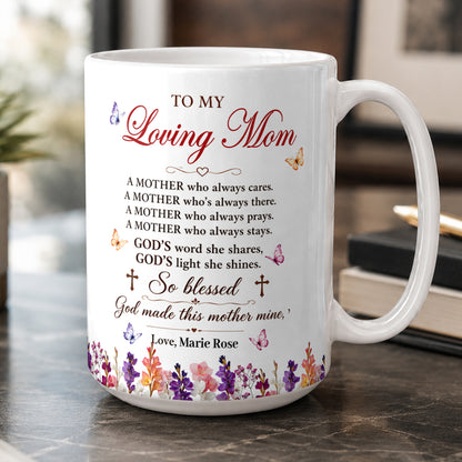 My Loving Mom, Gift For Mom | Personalized Ceramic Coffee Mug