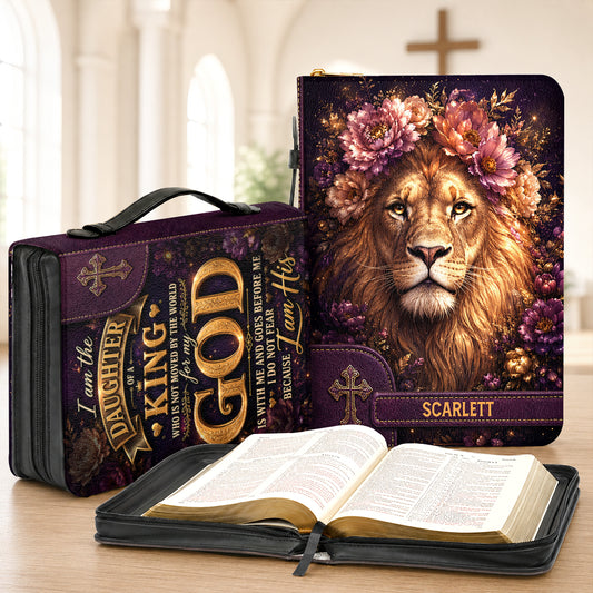 I Am The Daughter Of A King, Gift For Daughter | Personalized Bible Cover