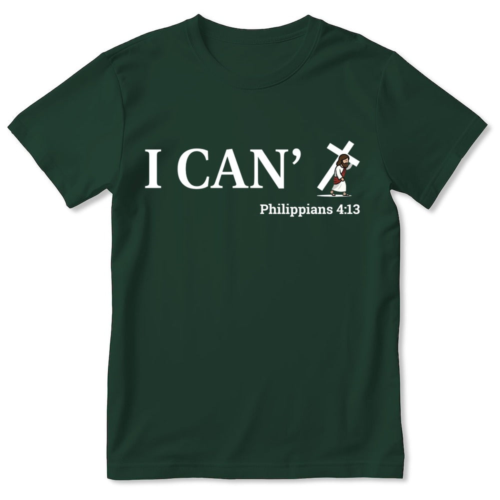 Through Christ I Can, Gift For Family | 2D Unisex T-shirt