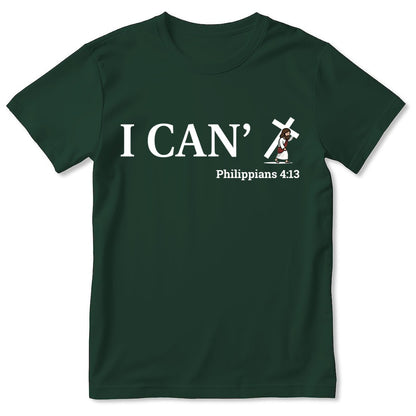 Through Christ I Can, Gift For Family | 2D Unisex T-shirt