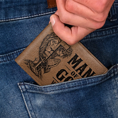 1 Cross 3 Nails 4 Given, Gift For Men | Personalized Folded Wallet For Men