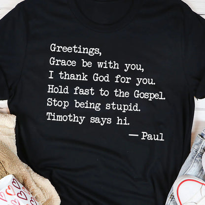 Grace Be With You | 2D Unisex T-shirt