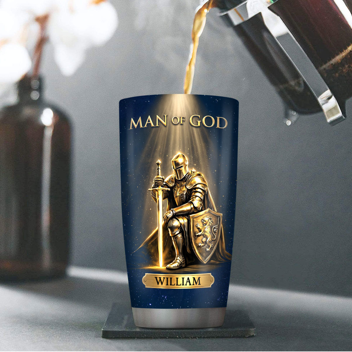 Man Of God | Personalized Stainless Steel Tumbler