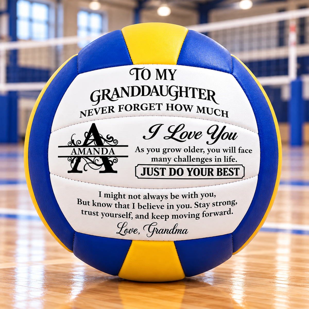 To My Grandkids Never Forget How Much I Love You, Gift For Grandkids | Personalized Volleyball