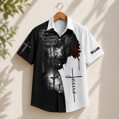Faith Over Fear, Gift of Courage | Personalized Hawaiian Shirt