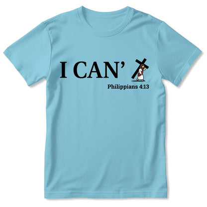 Through Christ I Can, Gift For Family | 2D Unisex T-shirt
