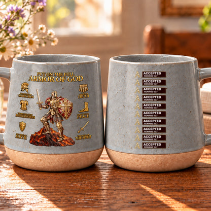 Put On The Full Armor Of God, Gift For Man | Personaliezd 12OZ Conical Coffee Mug