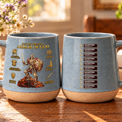 Put On The Full Armor Of God, Gift For Man | Personaliezd 12OZ Conical Coffee Mug