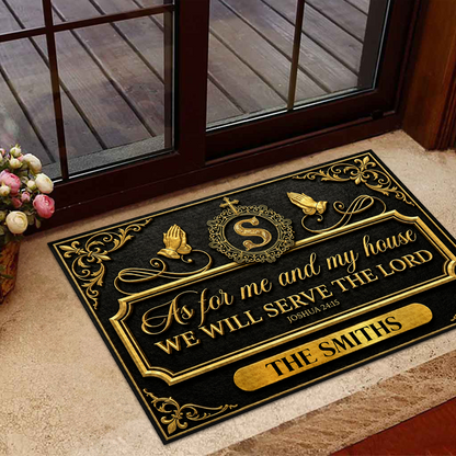 Faith Over Our Home, Christian Gift For Family | Personalized Doormat