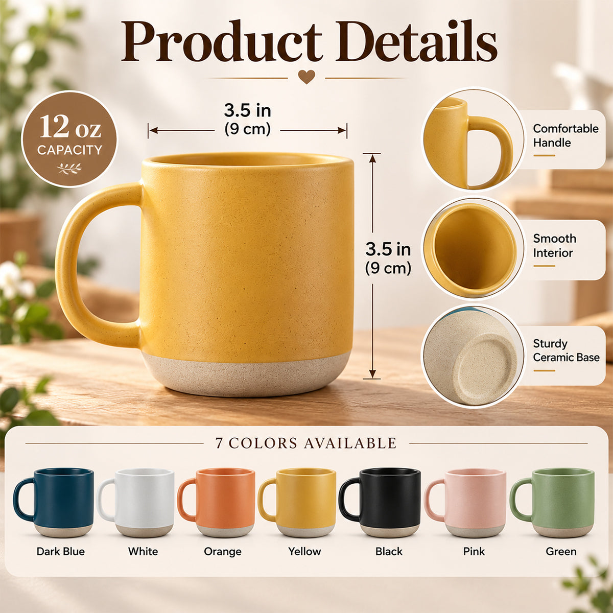 Birth Flower Bouquet Good Morning This Is God, Gift For Loved One | Personalized Pottery Mug