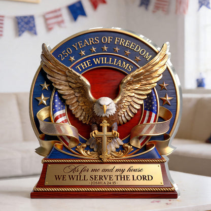 We Will Serve The Lord - Personalized Custom Shaped Acrylic Plaque