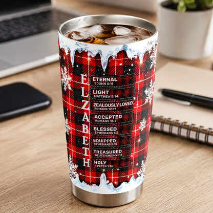 God Says I Am, Gift For Women | Personalized Stainless Steel Tumbler