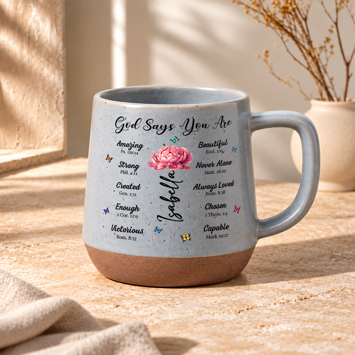 God Says You Are, Gift For Loved One | Personaliezd 12OZ Conical Coffee Mug