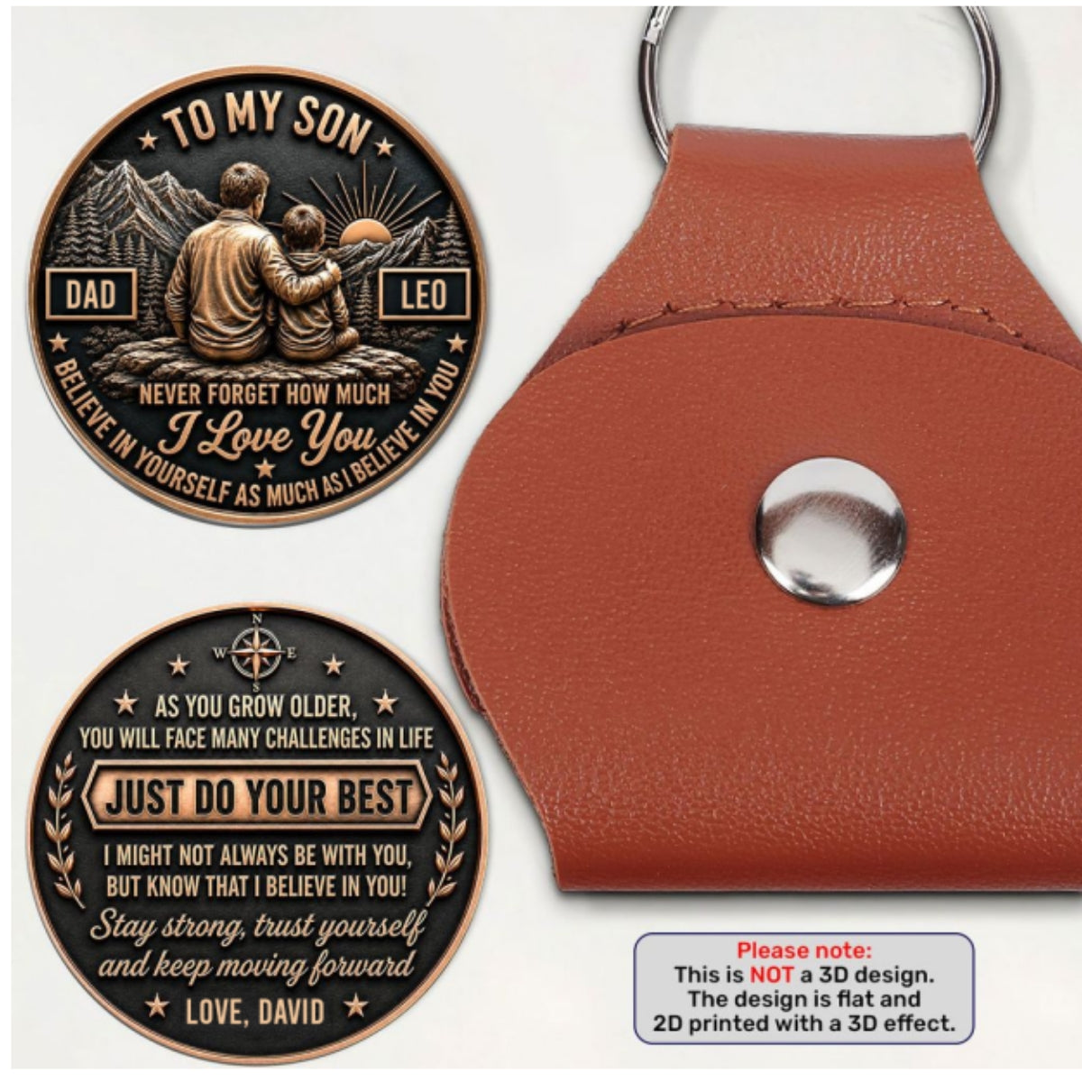 To My Son Never Forget How Much I Love You, Gift For Son From Dad | Personalized Pocket Hug