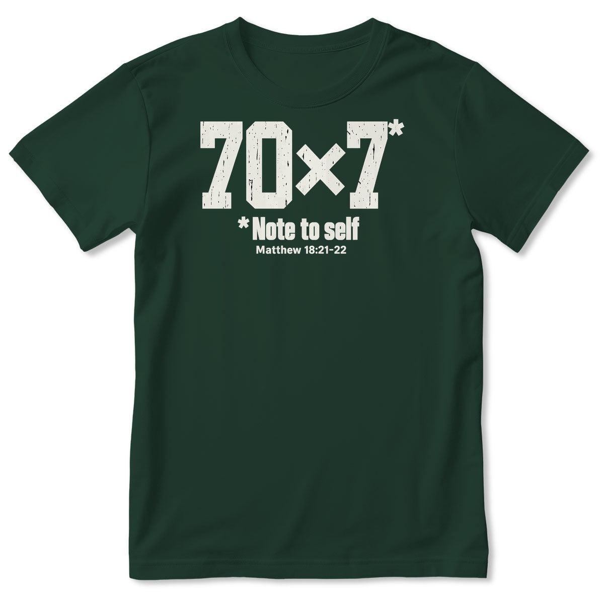 70x7 Note To Self, Matthew 18:21-22, Gift For Christian - 2D Unisex T-shirt