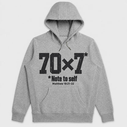 70x7 Note To Self, Matthew 18:21-22, Gift For Christian Men - 2D Unisex Hoodie