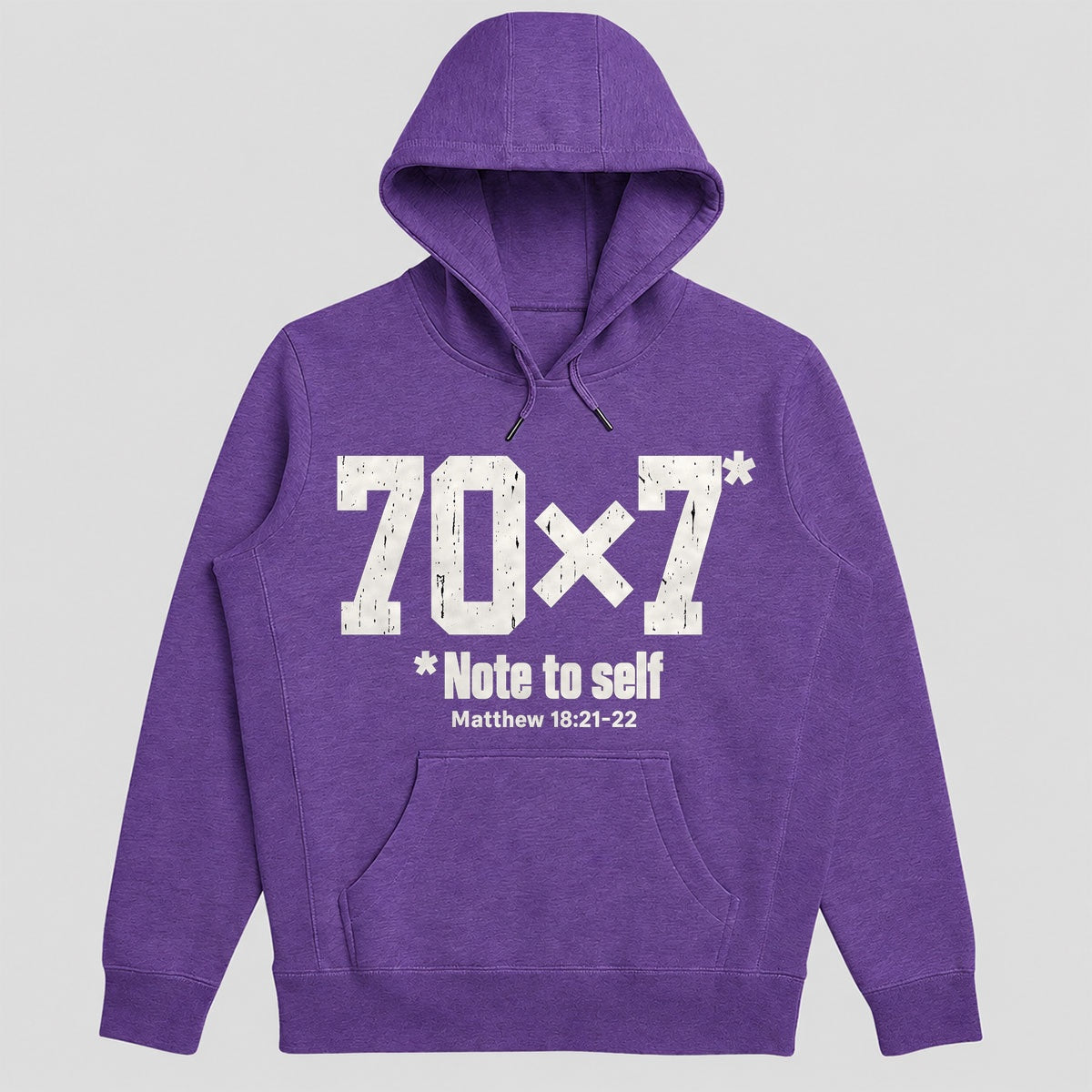 70x7 Note To Self, Matthew 18:21-22, Gift For Christian Men - 2D Unisex Hoodie