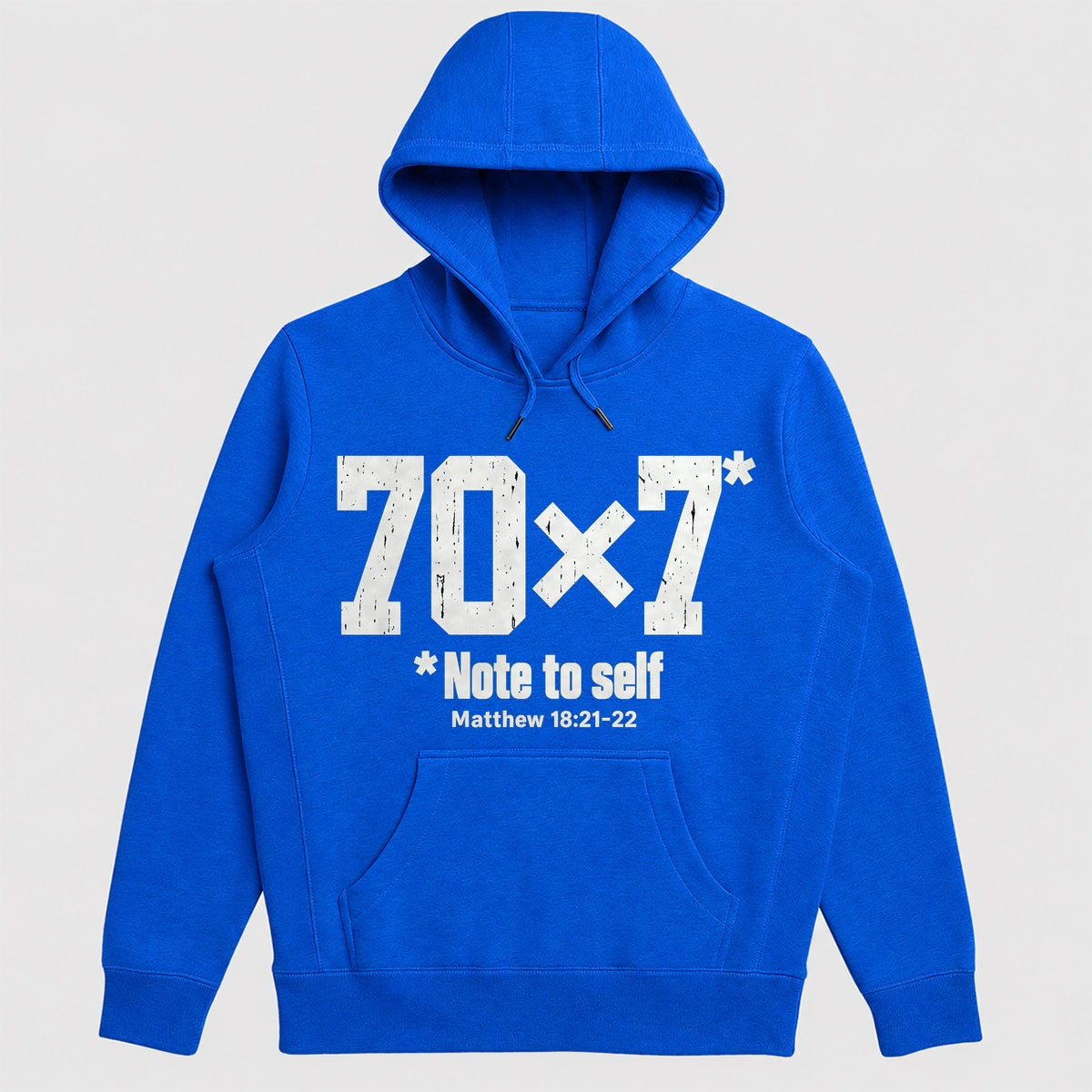 70x7 Note To Self, Matthew 18:21-22, Gift For Christian Men - 2D Unisex Hoodie
