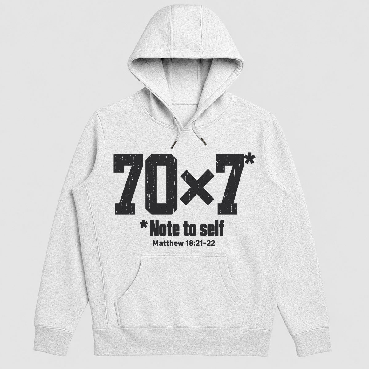 70x7 Note To Self, Matthew 18:21-22, Gift For Christian Men - 2D Unisex Hoodie