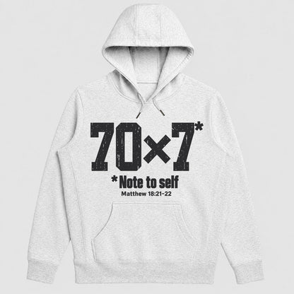 70x7 Note To Self, Matthew 18:21-22, Gift For Christian Men - 2D Unisex Hoodie