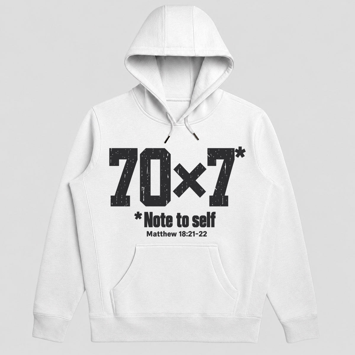 70x7 Note To Self, Matthew 18:21-22, Gift For Christian Men - 2D Unisex Hoodie