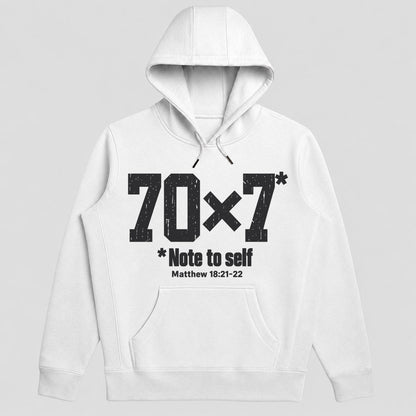 70x7 Note To Self, Matthew 18:21-22, Gift For Christian Men - 2D Unisex Hoodie
