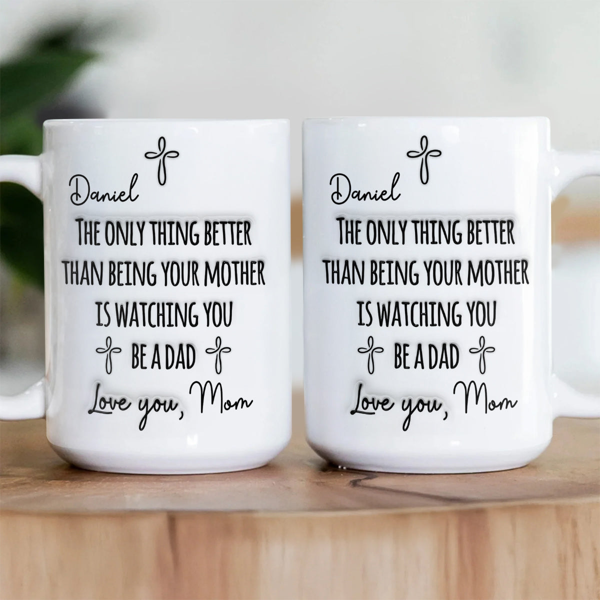 Watching You Being A Dad, Gift of Fatherhood | Personalized Ceramic Coffee Mug