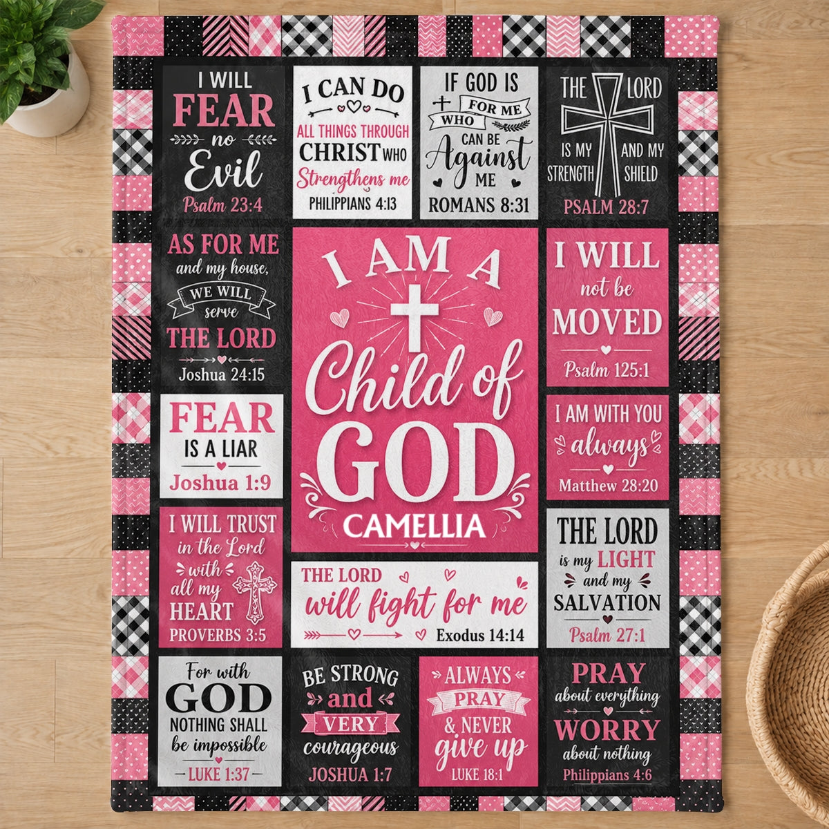 Child Of God, Gift For Daughter | Personalized Fleece Blanket