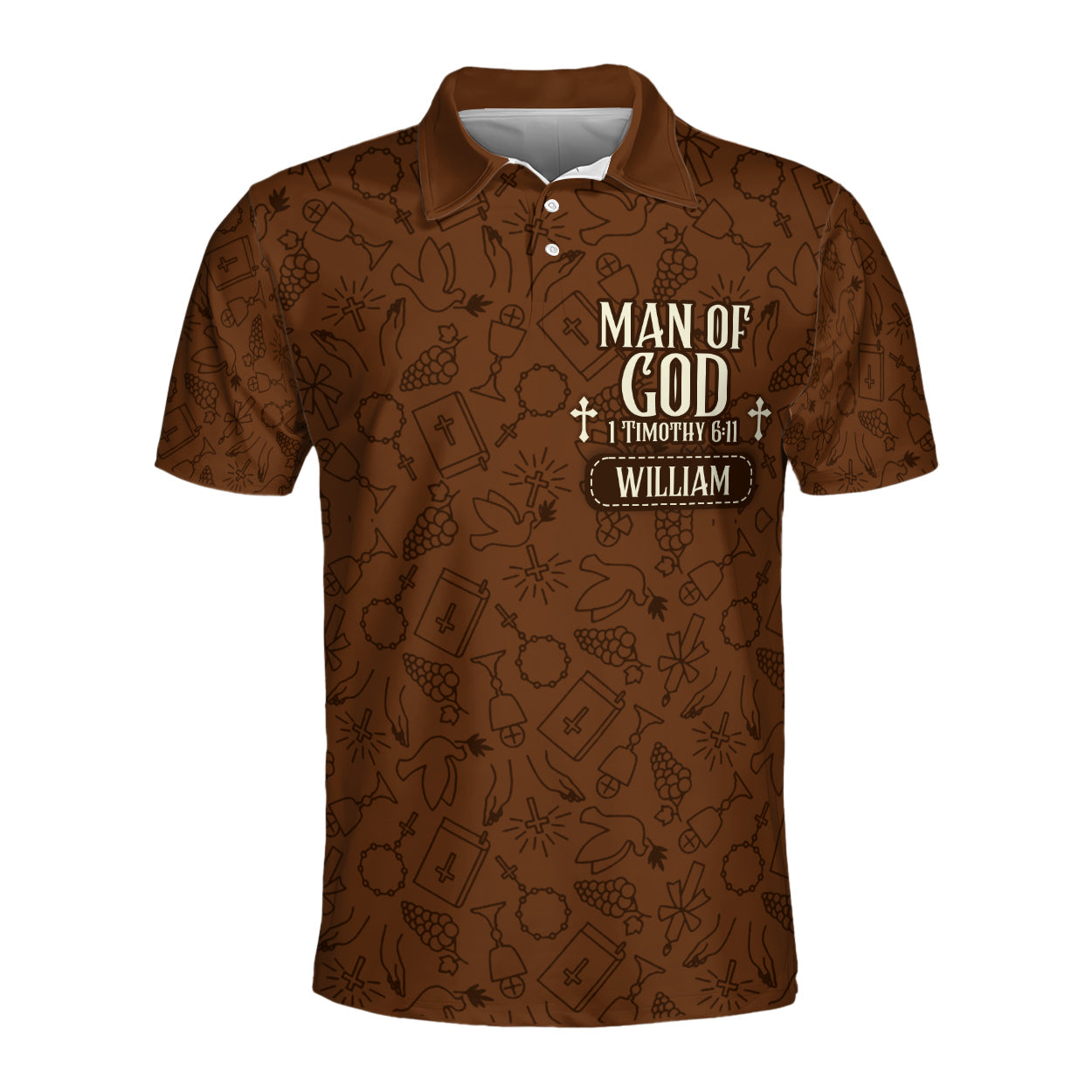 Man Of God | Personalized Polo Shirt