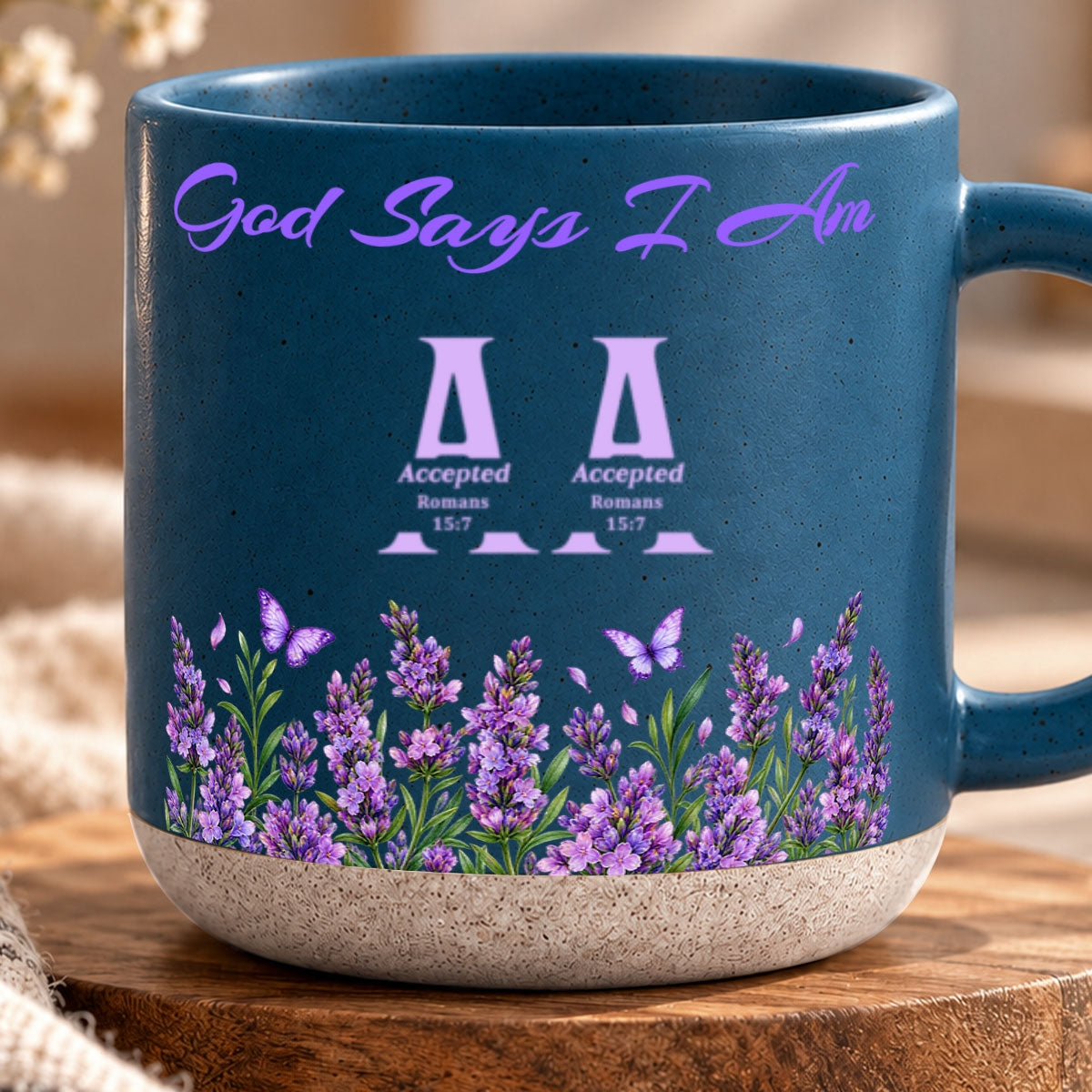 God Says I Am, Gift For Mom | Personalized Pottery Mug