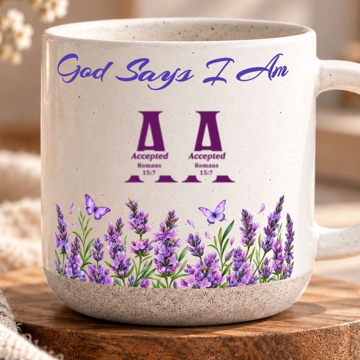 God Says I Am, Gift For Mom | Personalized Pottery Mug