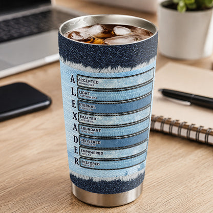 Those Who Hope In The Lord, Gift For Loved One | Personalized Stainless Steel Tumbler