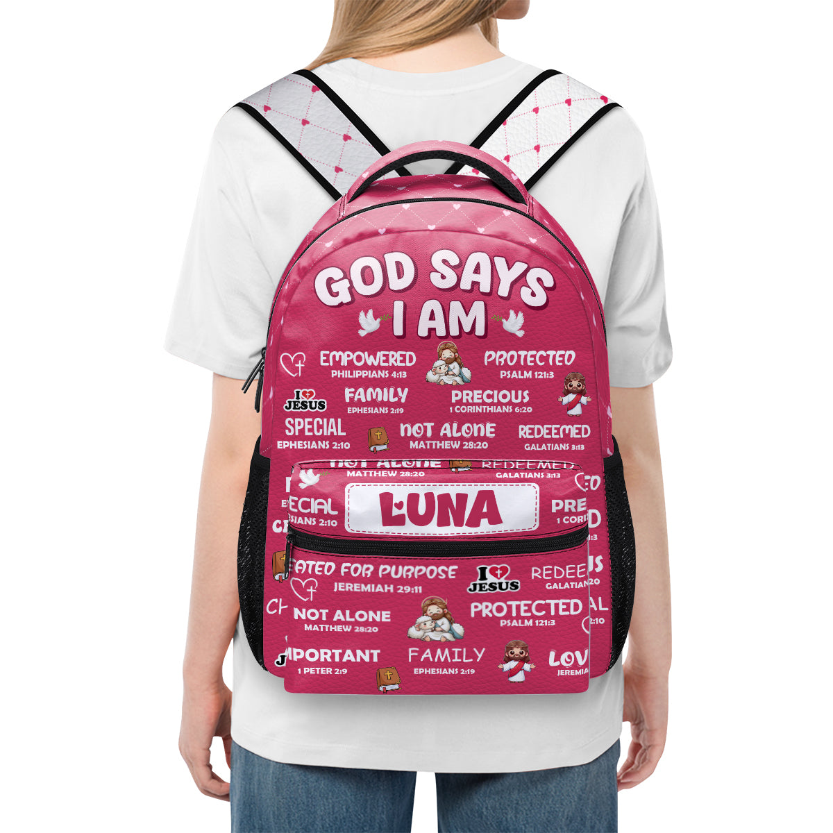 God Says I Am | Personalized Backpack