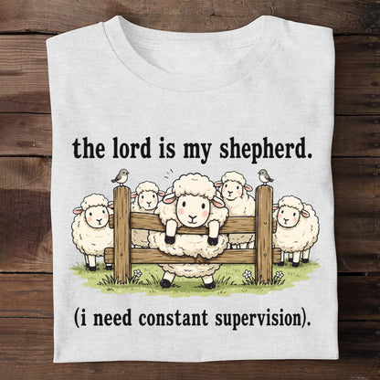 The Lord Is My Shepherd, Gift For Loved One | Personalized 2D Unisex T-shirt