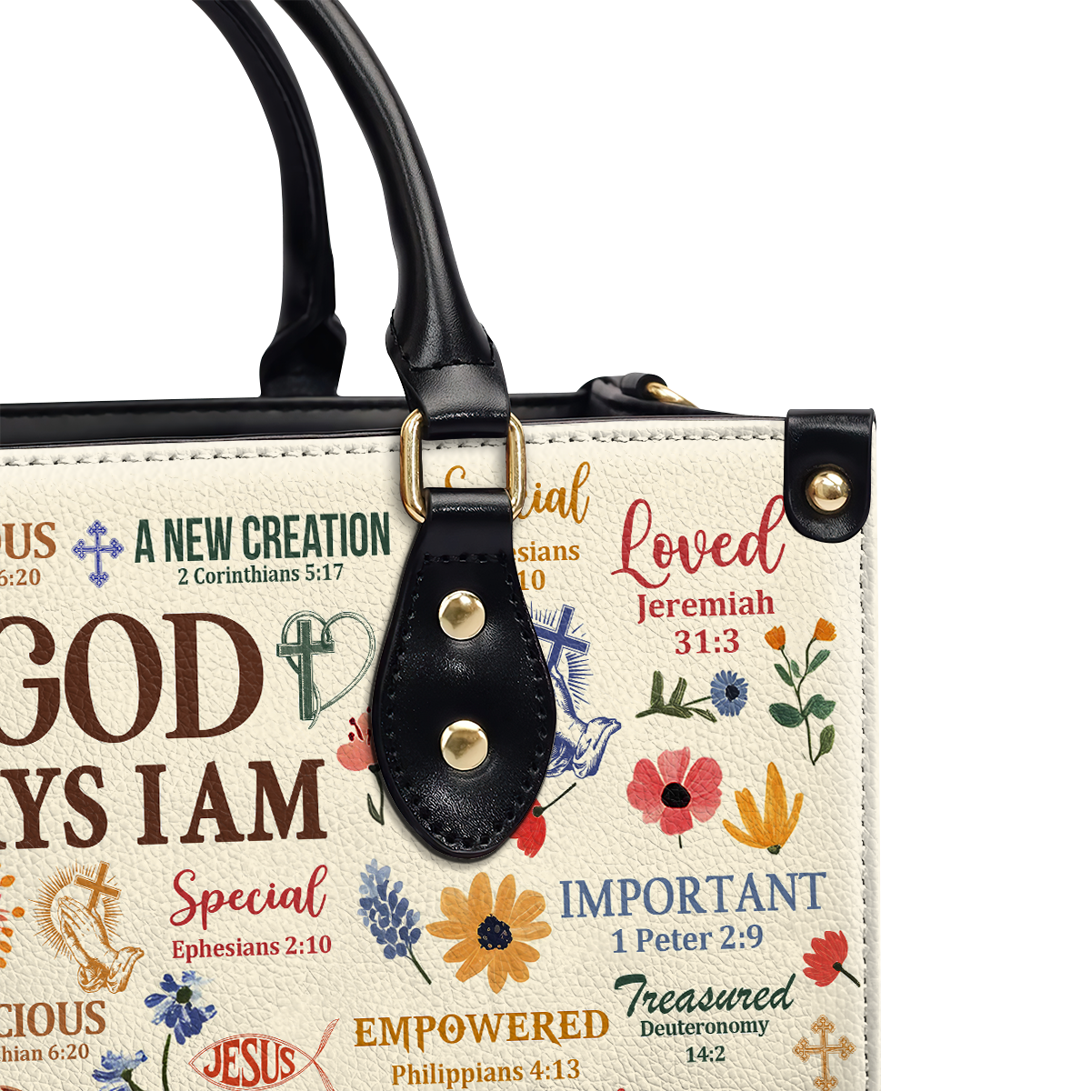 What God Says About You | Personalized Leather Handbag