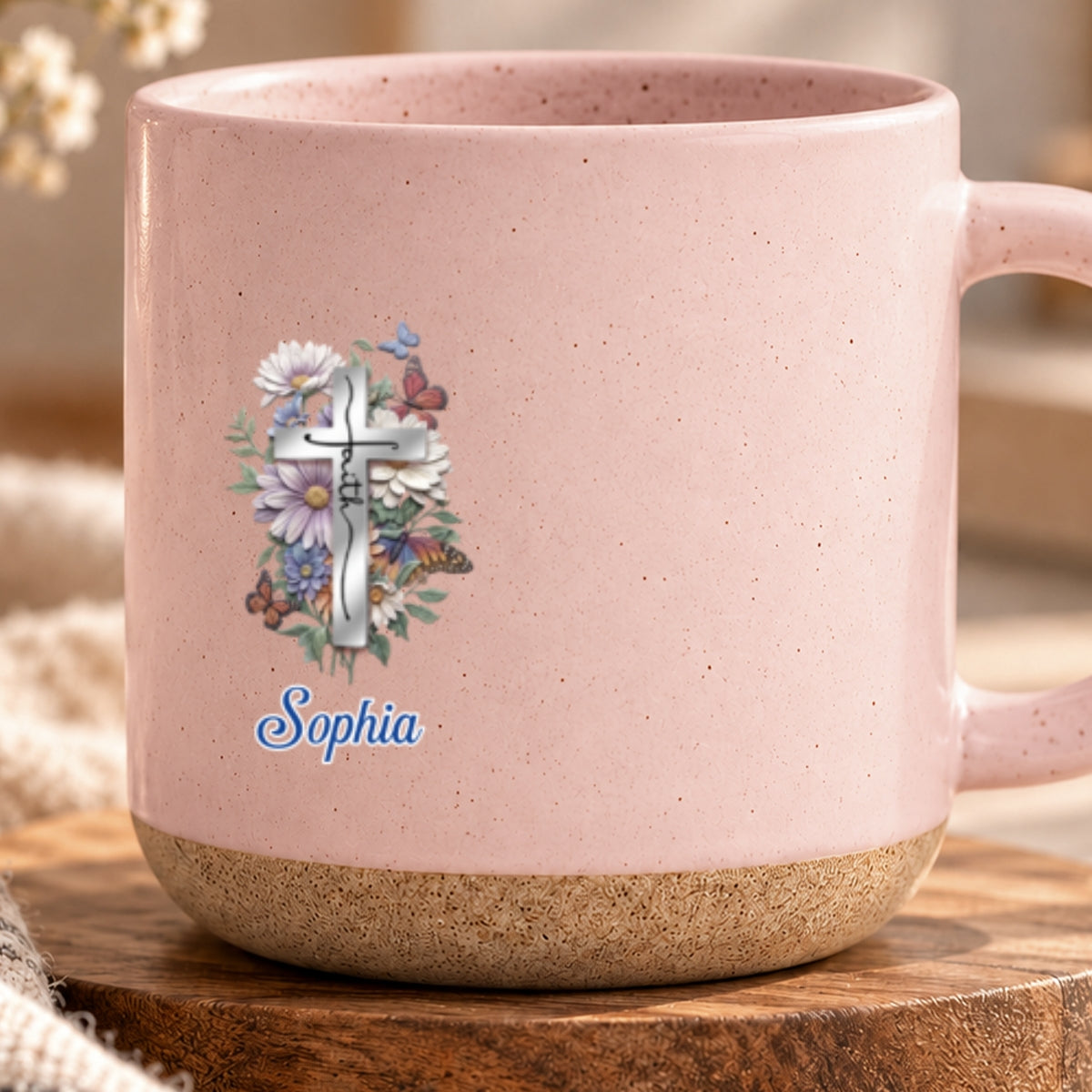 To My Sister In Christ, Gift For Sister | Personalized Pottery Mug