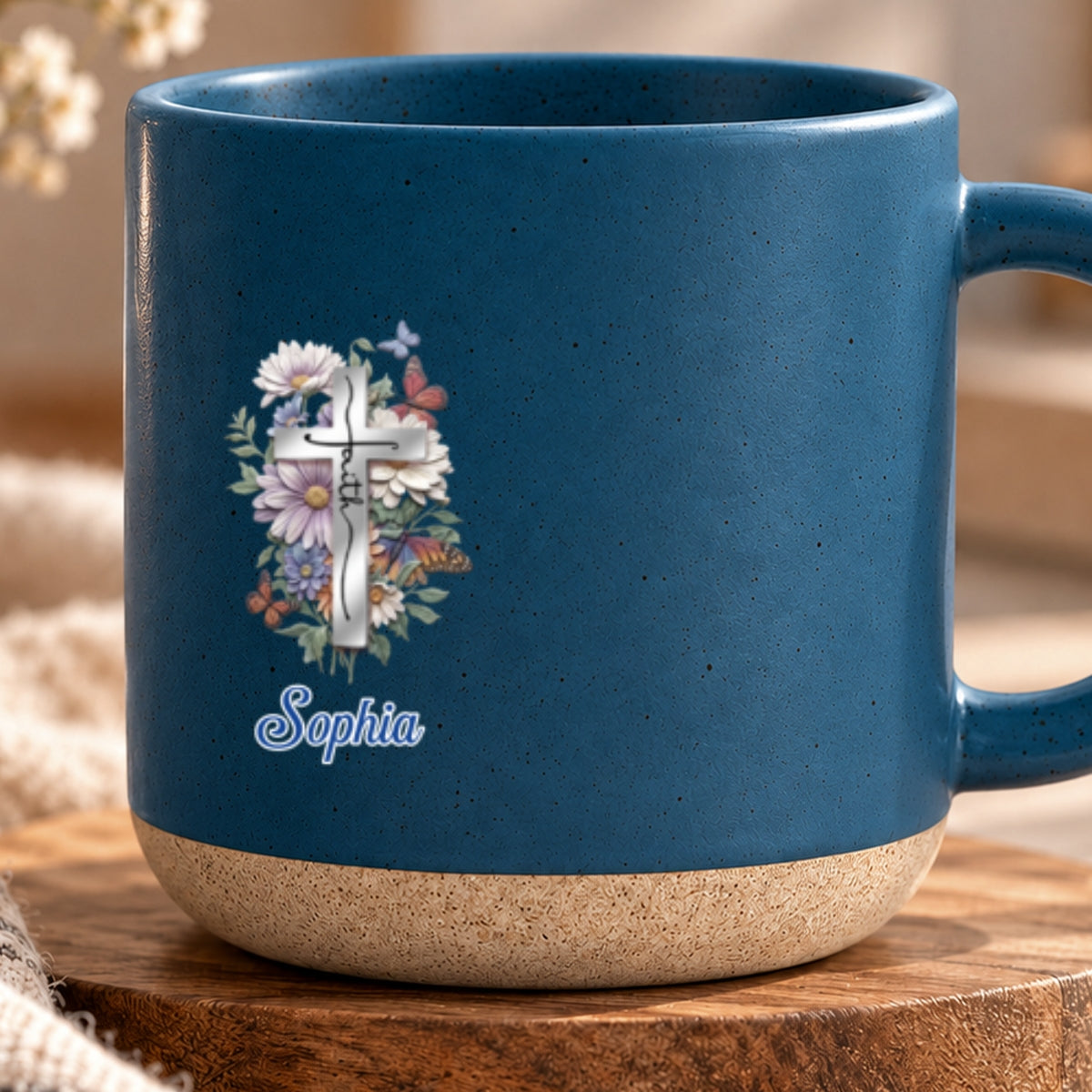 To My Sister In Christ, Gift For Sister | Personalized Pottery Mug