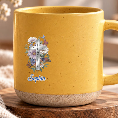 To My Sister In Christ, Gift For Sister | Personalized Pottery Mug